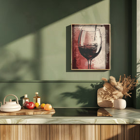 Red Red Wine No 5 Poster