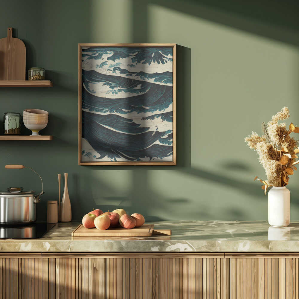 Turbulent Waves Poster