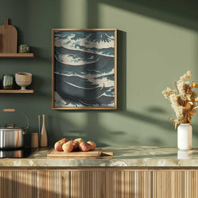 Turbulent Waves Poster