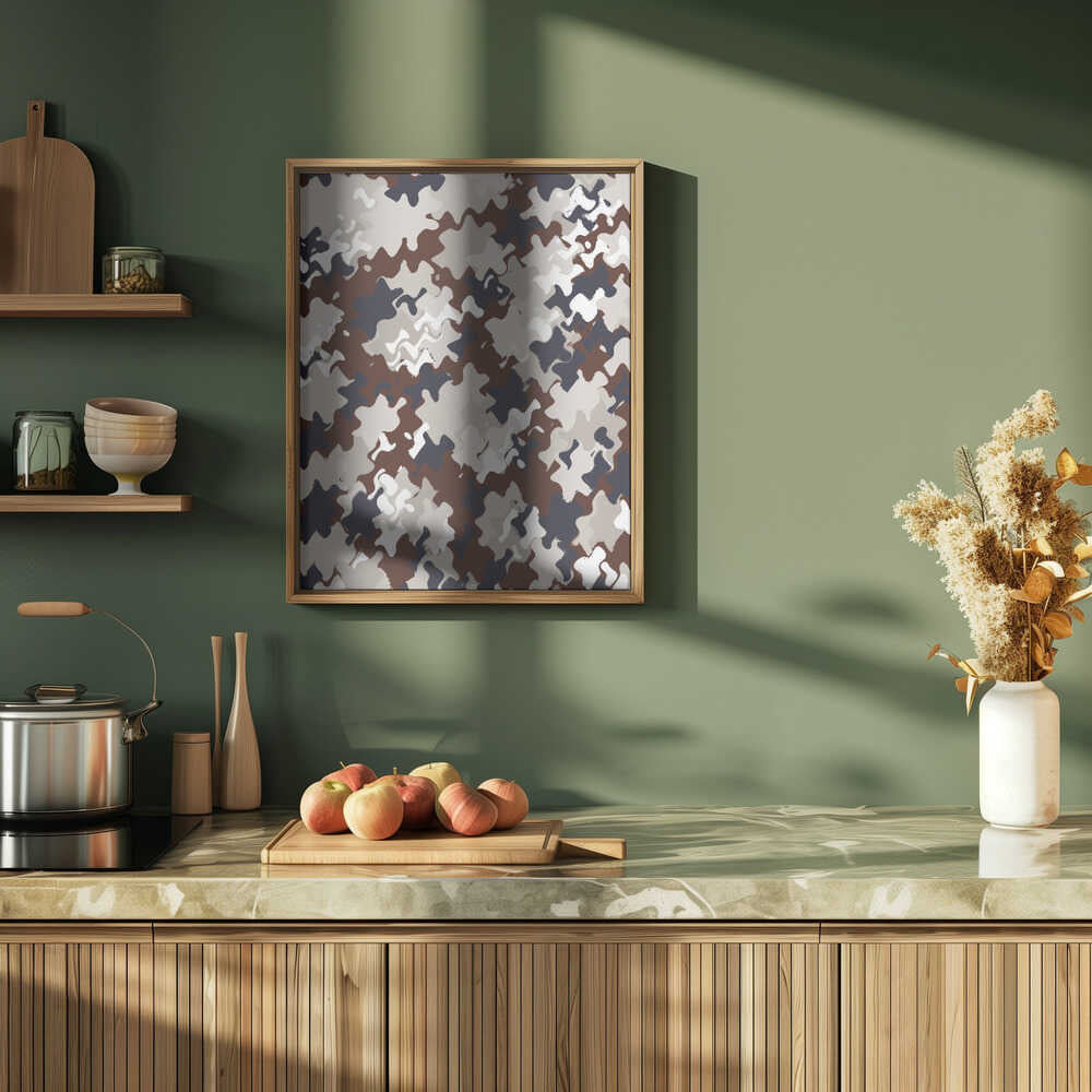 Abstract Wavescape Poster