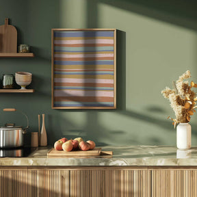 Earthy Stripes Flow Poster