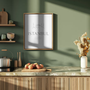 Istanbul coordinates Poster