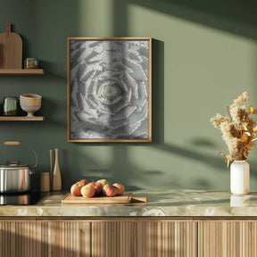 Spiral Succulent Maze Poster