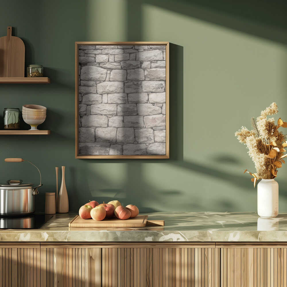 Serene Stonework Poster