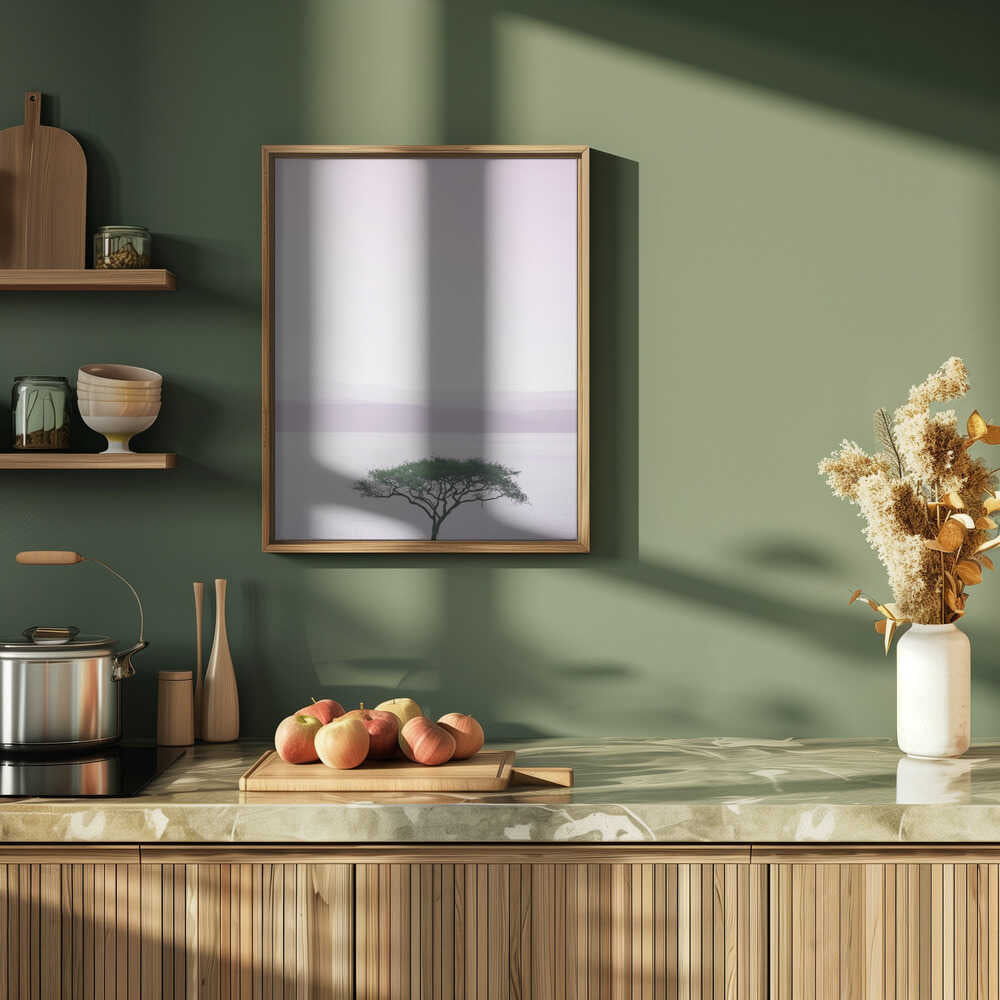 Tree By A Tranquil Lake Poster