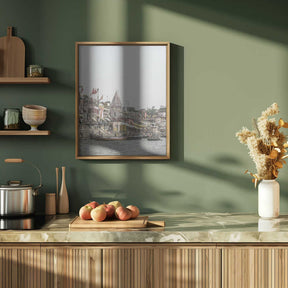 Ganges Riverside Scene Poster