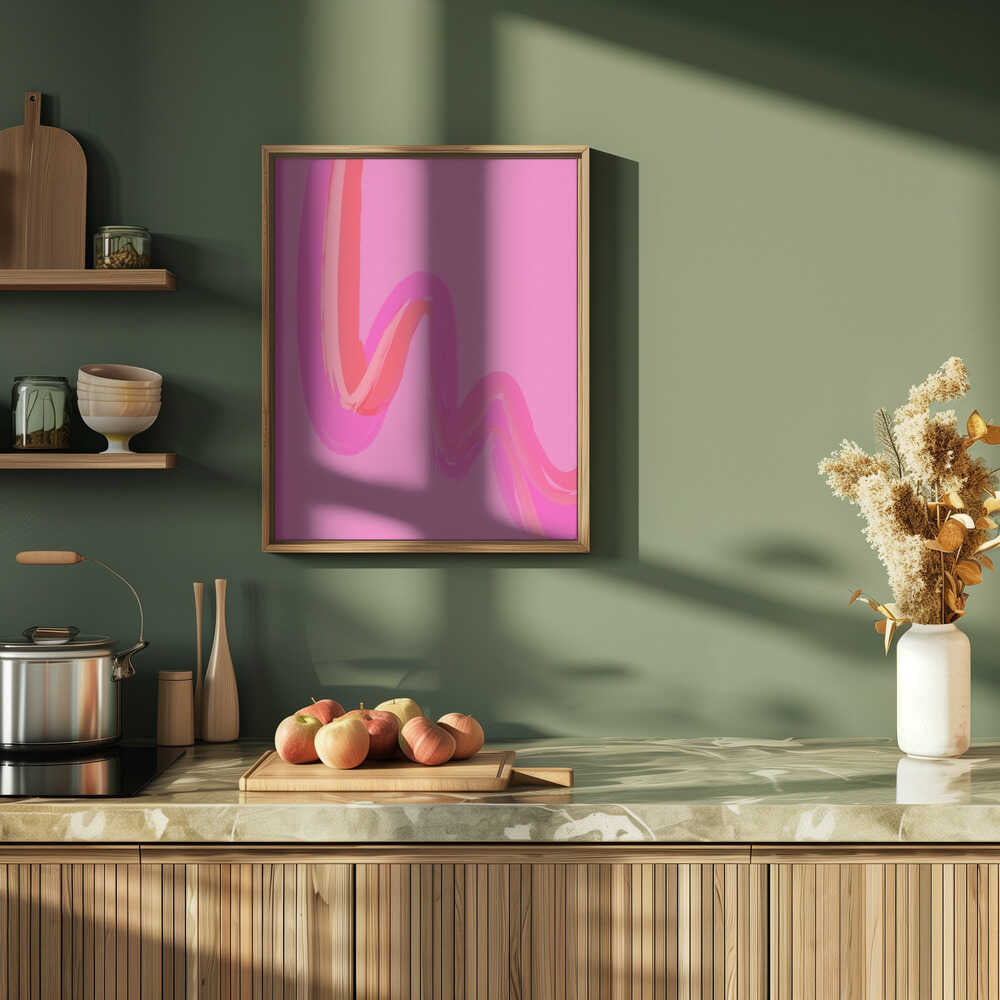 Neon Waves Poster