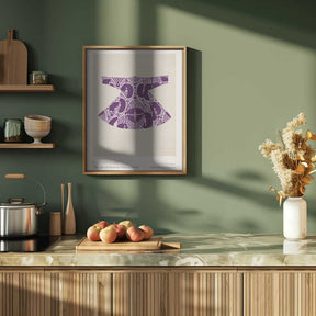 Purple Caftan Elegance Poster