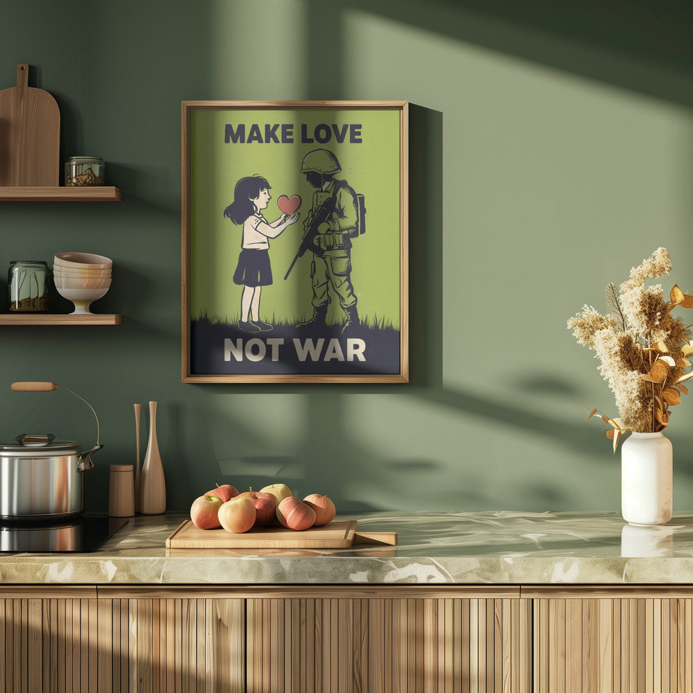 Make Love   Not War Poster