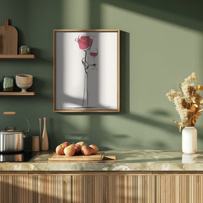 Wine Rose Poster