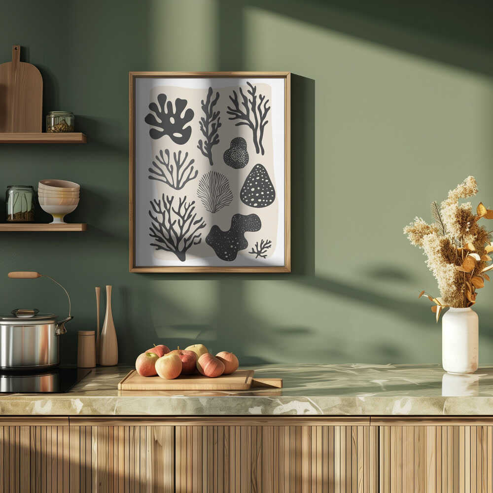 Ocean Shapes Poster