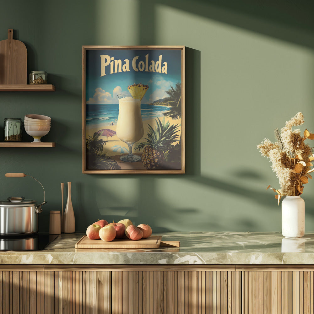 Pina Colada Vintage Poster