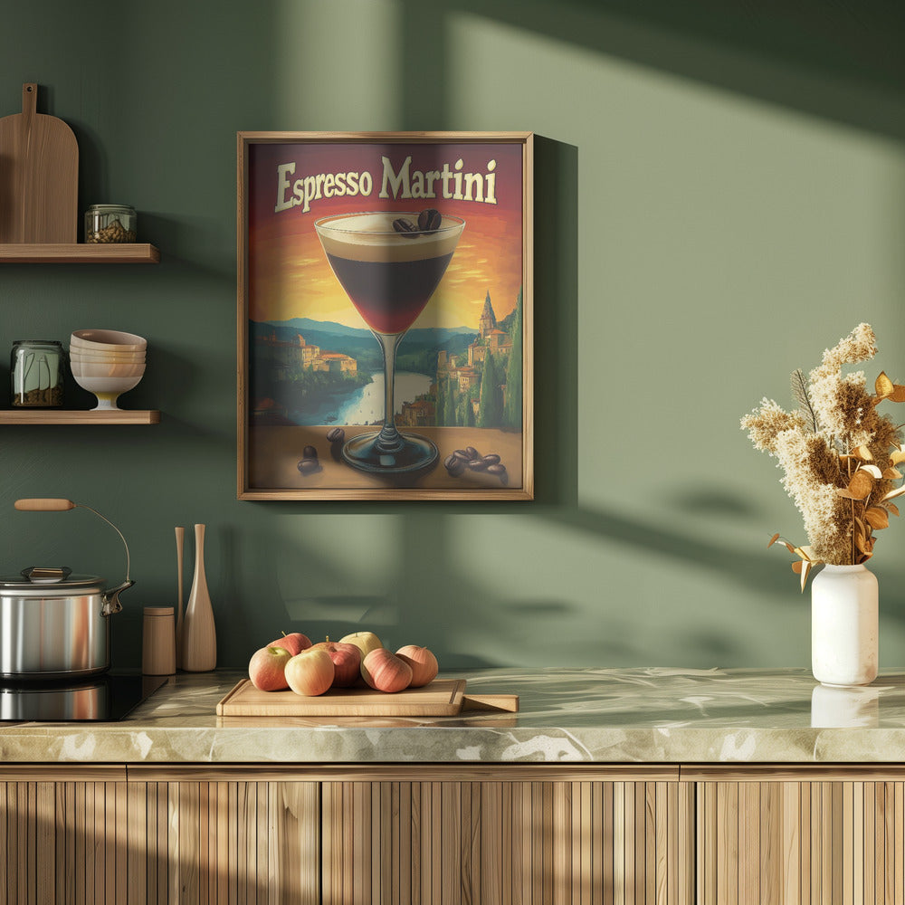 Espresso Martini Vintage Poster