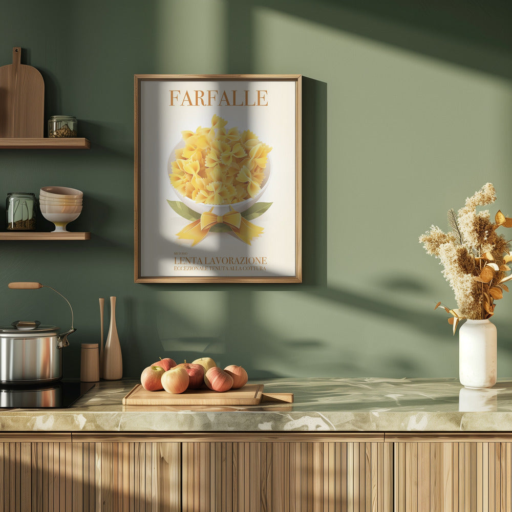 Pasta Farfalle Poster