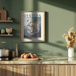 Oysters Seafood Market Poster