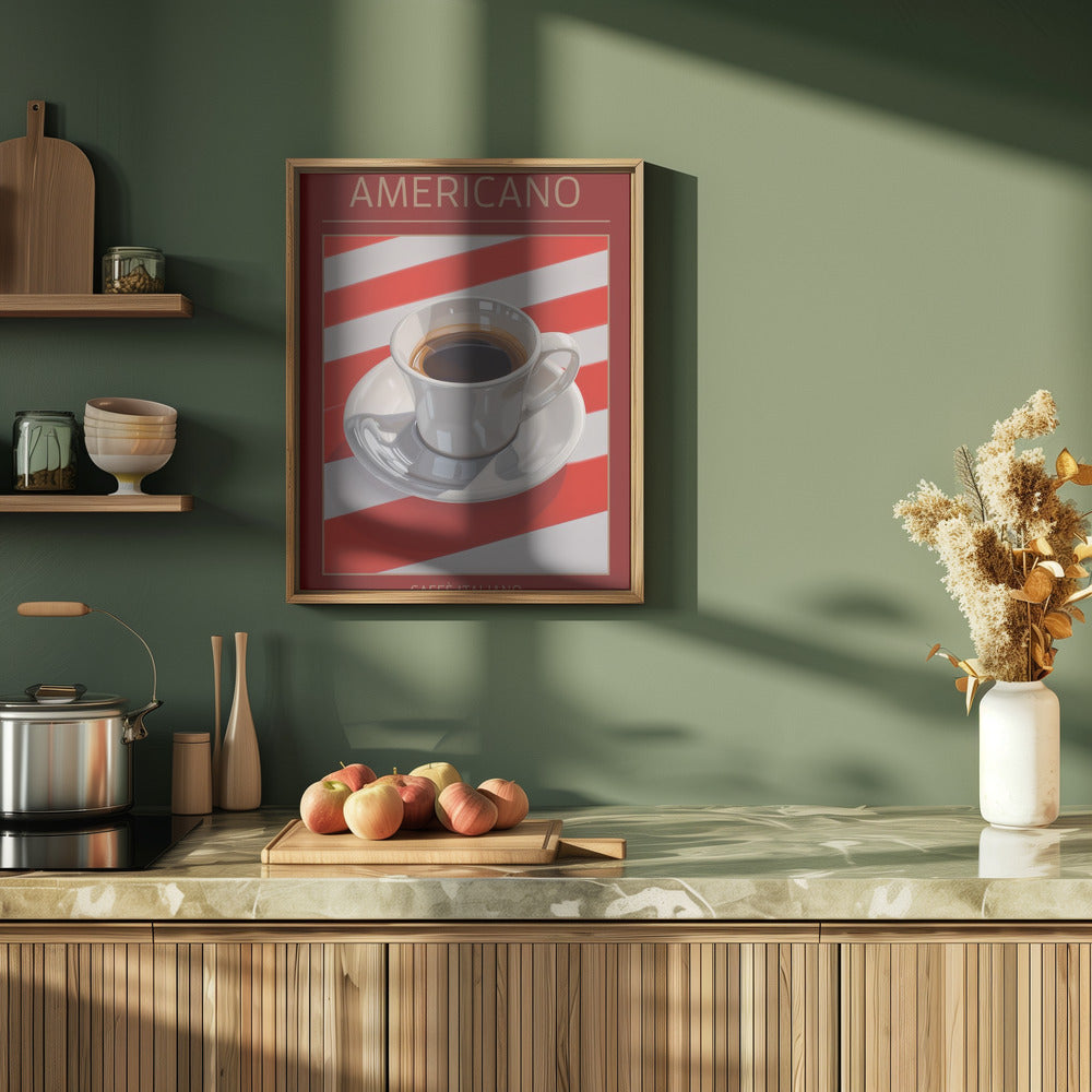 Americano Coffee Poster