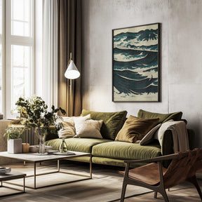 Turbulent Waves Poster