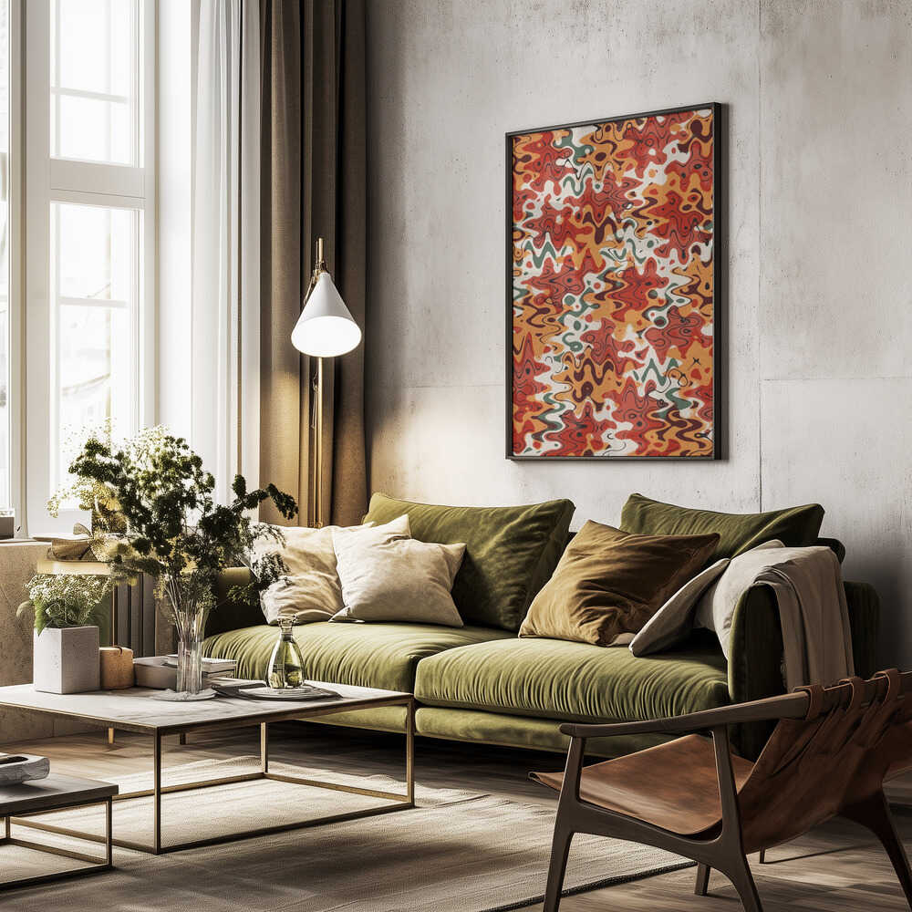 Vibrant Chaos Poster