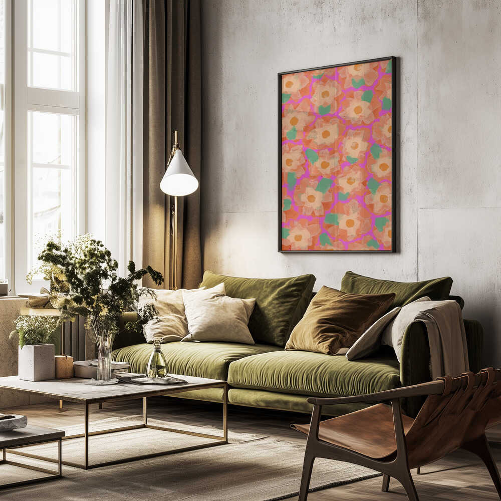 Vibrant Petal Dance Poster