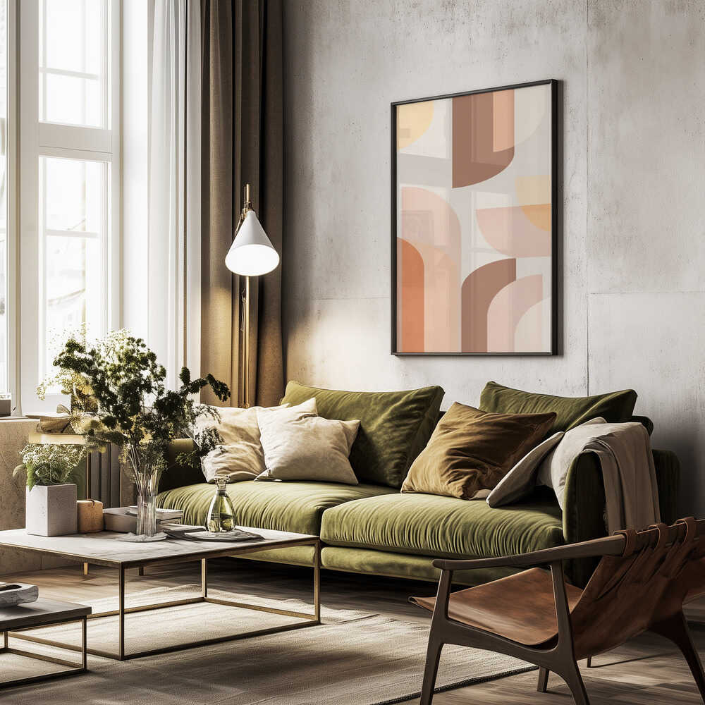 Retro Geometric Poster