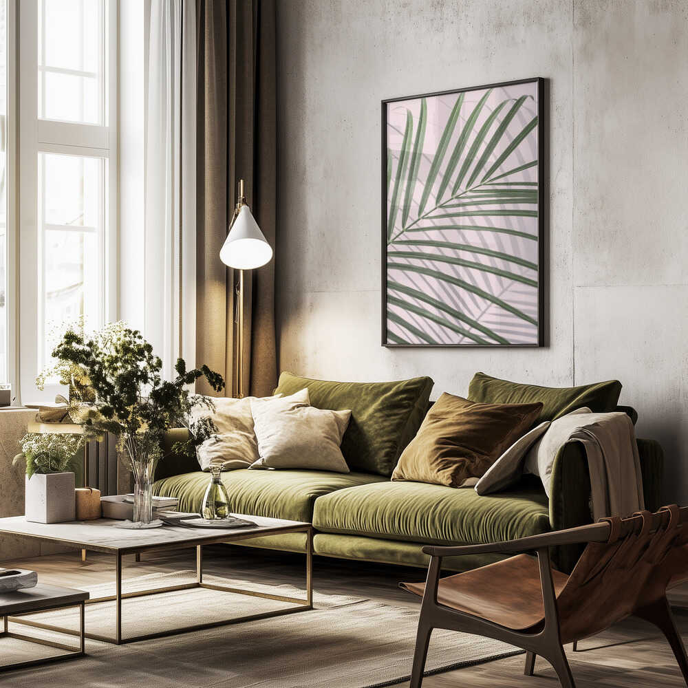 Palm Leaf Shadow Poster