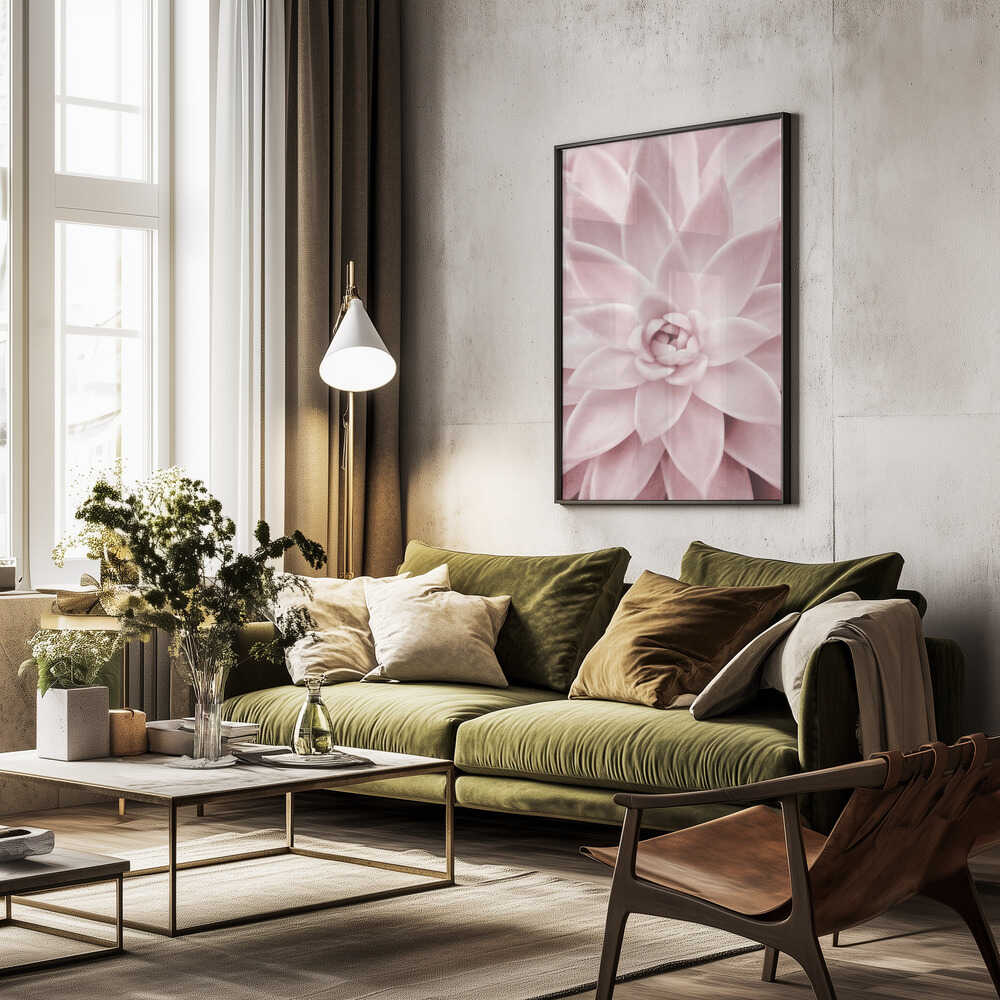 Pink Succulent Poster