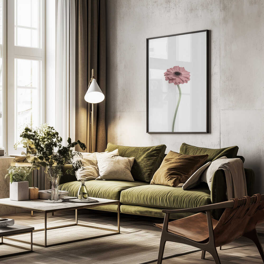 Pink Gerbera Poster