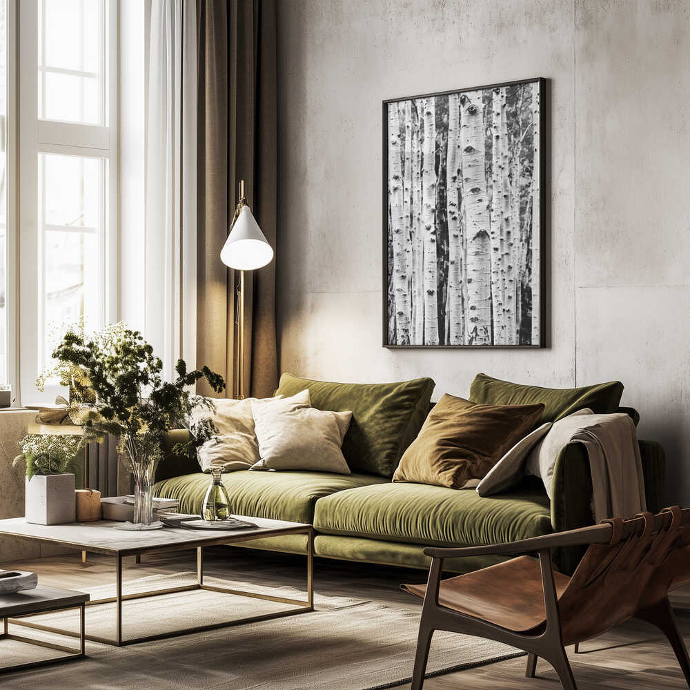 Birches Poster