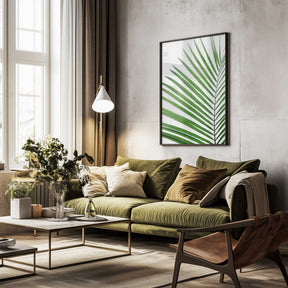 Green Palm Leaf Poster