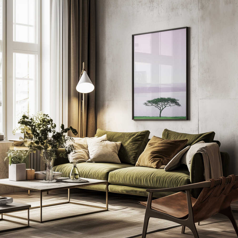 Tree By A Tranquil Lake Poster