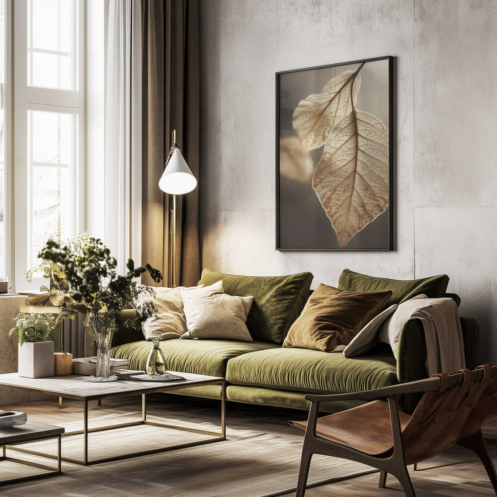 Ethereal Leaves Poster