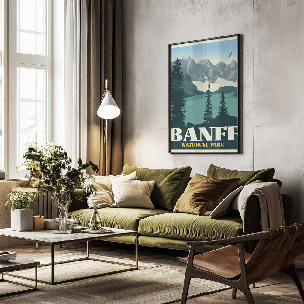 Banff National Park Travel Print Poster