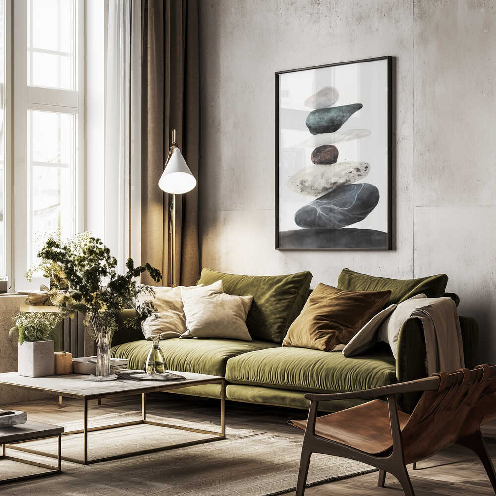 Stones from the beach Poster