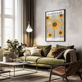 Sunflower - National flower och Ukraine Poster