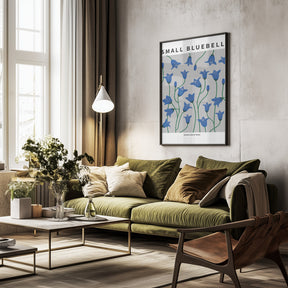 Small Bluebell - National flower of Sweden Poster