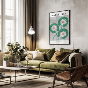 Water Lily - National flower of Iran Poster