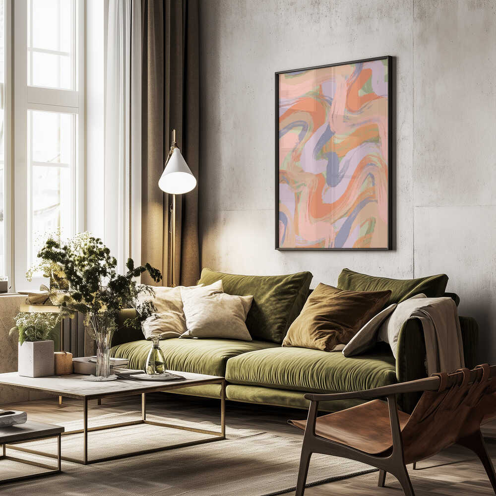 Swirling Hues Poster