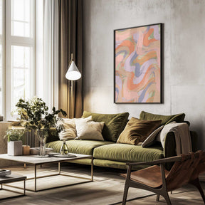Swirling Hues Poster