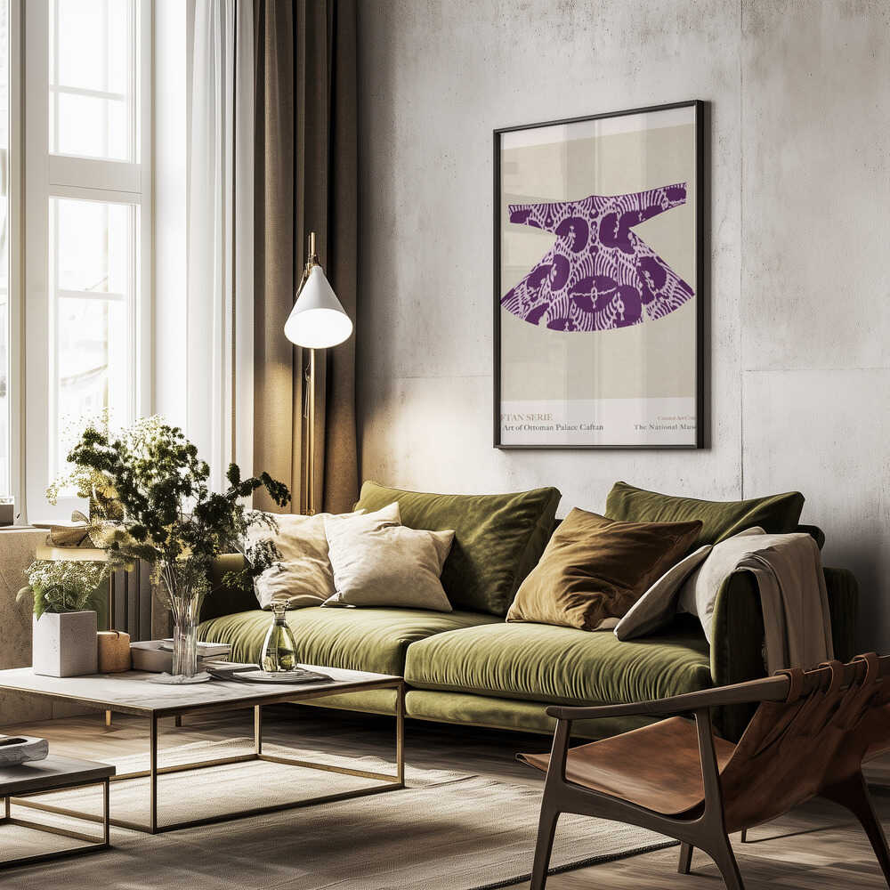 Purple Caftan Elegance Poster