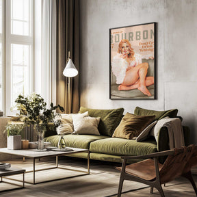 Babes of Bourbon Vol 7 Sexy Vintage Whiskey Pinup Girl Poster