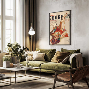 Babes of Bourbon Vol 13 Rum Drinking Pinup Girl Art Poster