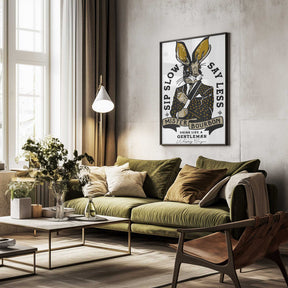 Mister Bourbon Jackalope In Smoking Jacket Poster
