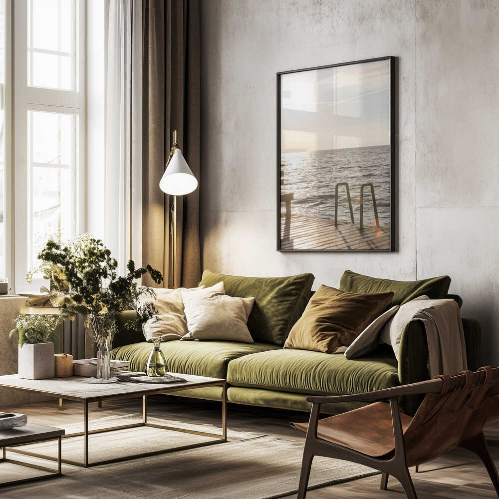 Summer Morning Swim Poster