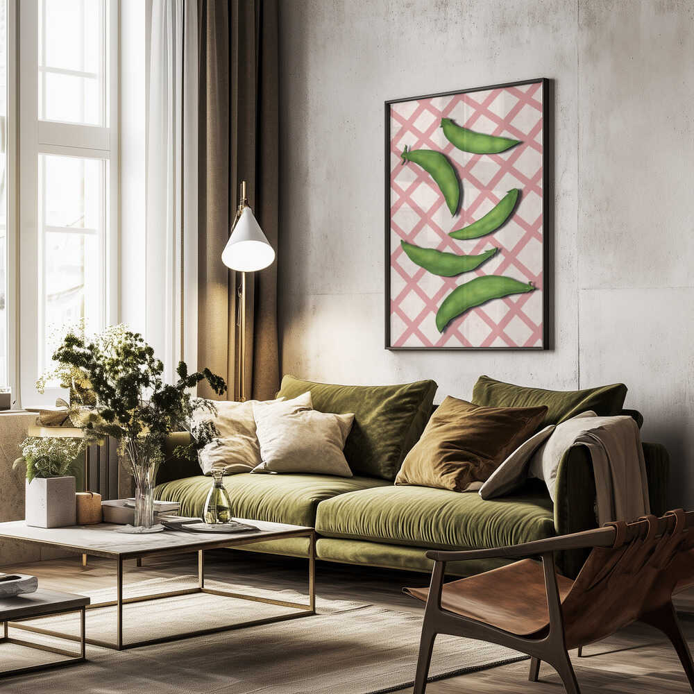 Sugar snap peas Poster