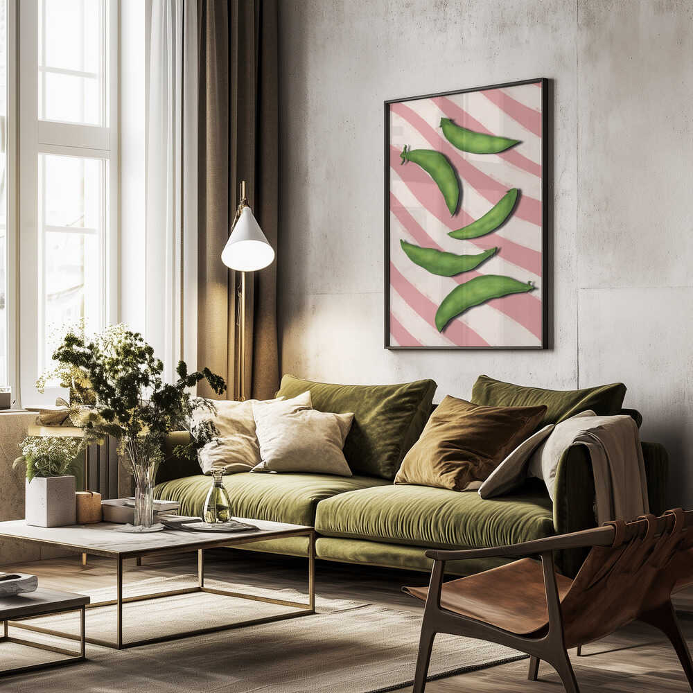 Sugar snap peas Poster