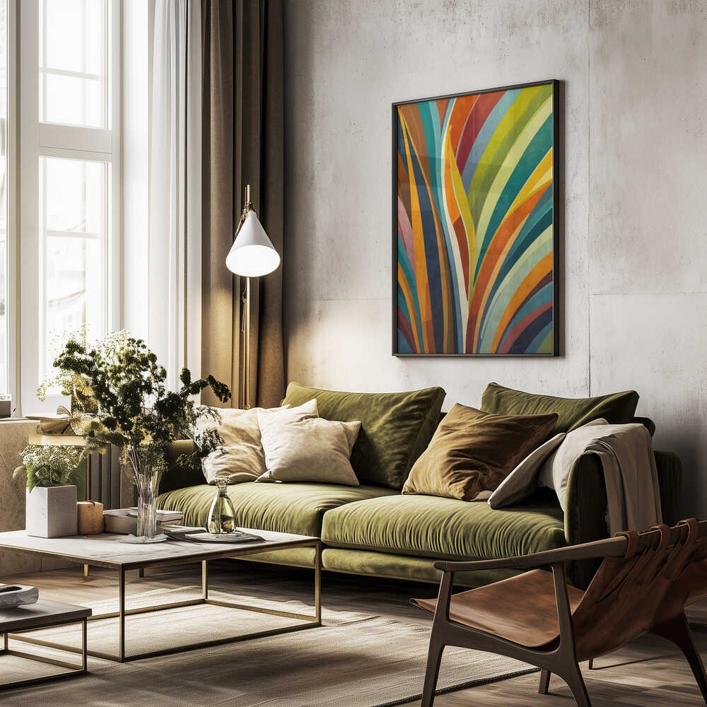 Dancing Stripes In Color Poster