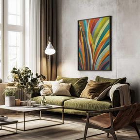 Dancing Stripes In Color Poster
