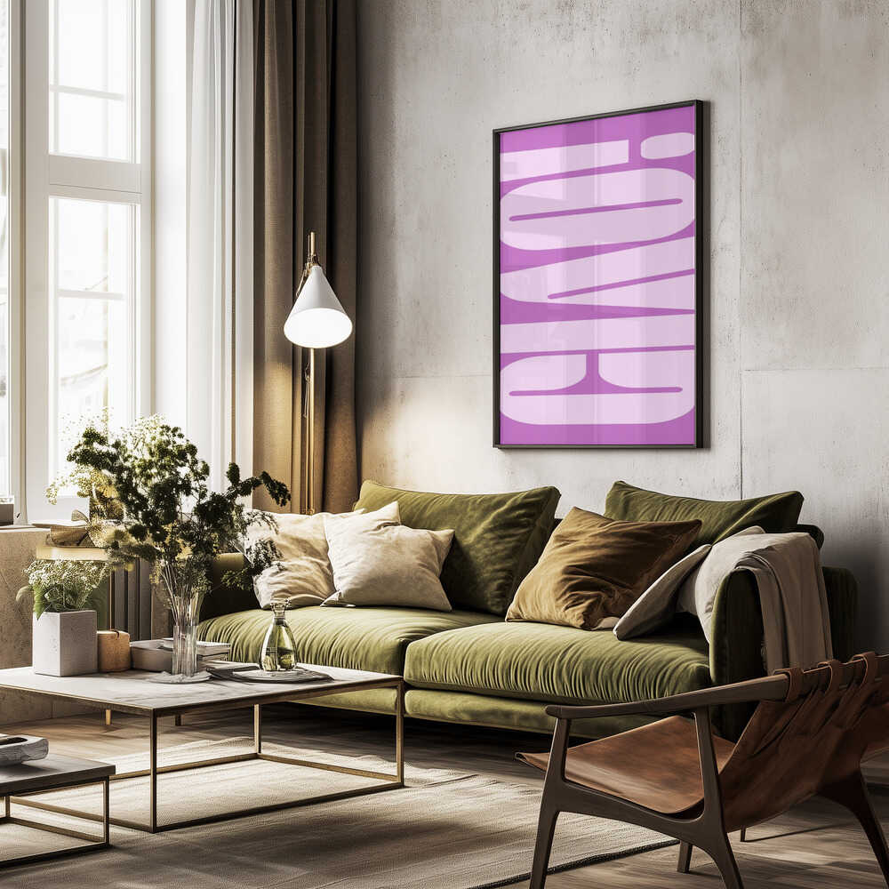 Bold Purple Typework Poster
