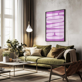 Bold Purple Typework Poster