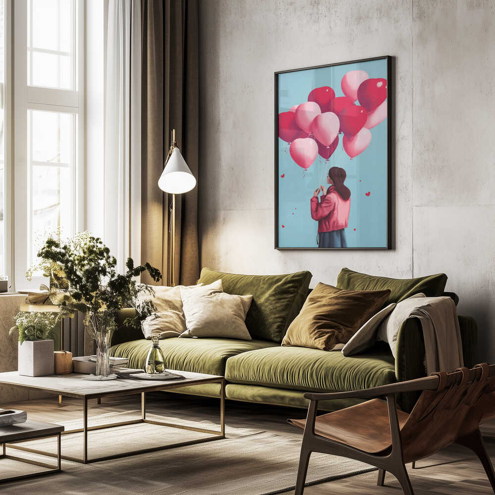 Love Balloons Flight Poster